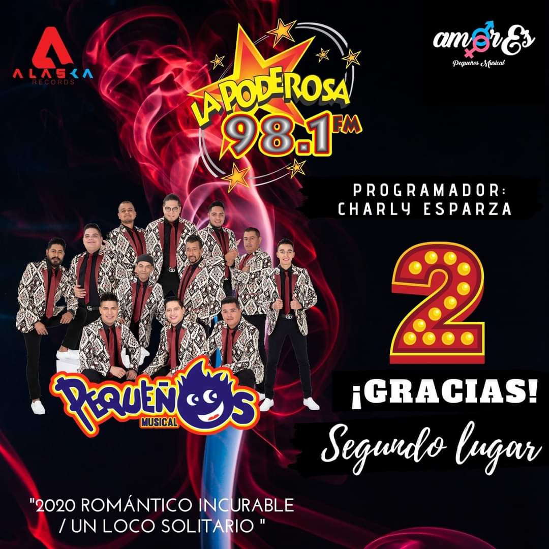 PequenosMusical's tweet photo. ¡Gracias por hacerla tu preferida!
2020 Romántico Incurable / Un loco Solitario🎺🎶 y siguela disfrutando en "La poderosa 98.1 Fm" 
#PequeñosMusical
🎼🎺🎶🥁 https://t.co/EVTDpcnwe2