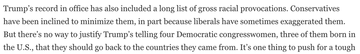 “No way to justify” it? Let’s see. All four of the congresswomen in question were virulently un-American; two were also anti-Semites. Gee, turns out it's actually pretty easy to justify. All it takes is remembering ALL the facts of the incident.