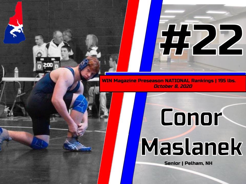 NH had 4 wrestlers ranked in <a href="/WINWrestlingMag/">WIN Magazine</a> preseason national rankings!  Including Conor Maslanek, #22 at 195 lbs. 

#NHUSAWrestling