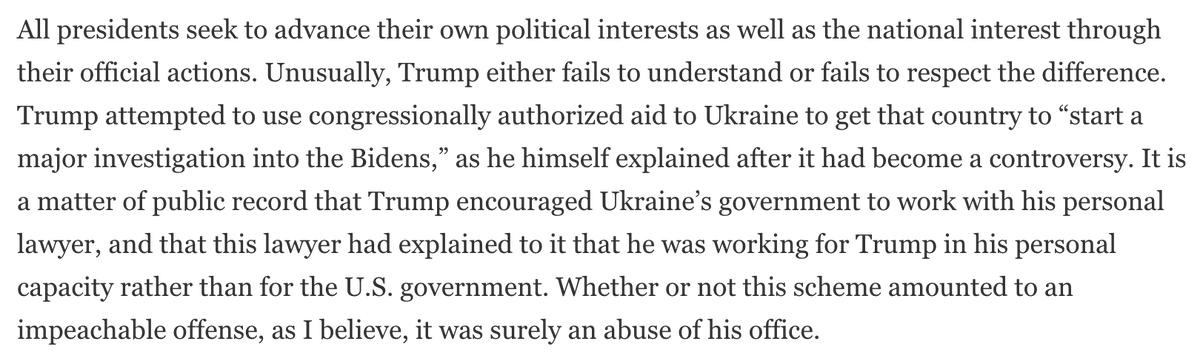 It’s kind of stunning to see this passage un-ironically written now, as if recent events didn’t just demonstrate that an investigation was MORE than warranted.