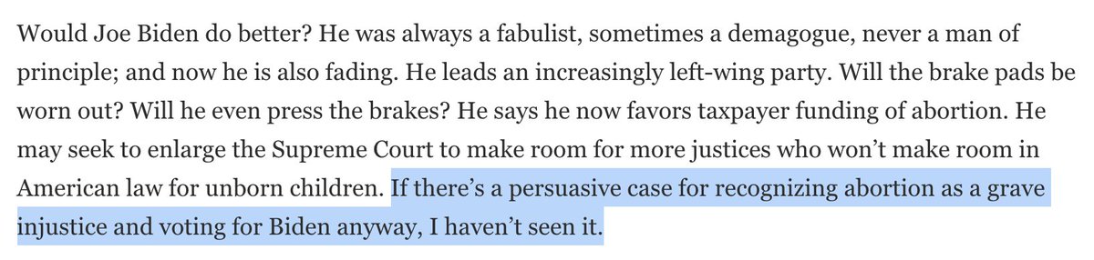 If you recognize Biden as a clear proponent of this “grave injustice” (on top of the countless ACTUAL threats he poses to the American people & the constitutional order), try to imagine if “I didn’t actively support the injustice!” will suffice at the Pearly Gates.