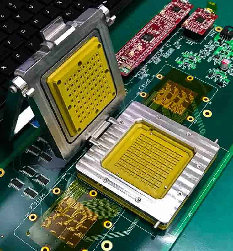 SystemsKes's tweet photo. Custom Burn-in Sockets
KES designs and builds custom burn-in sockets for many needs. From fine pitch BGA to multi-die/multi-package sockets, we can help you 

https://t.co/rRdfQz5fKJ https://t.co/wc4dMPhC6y