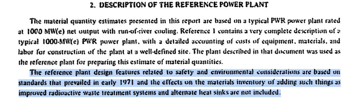 the design predates three mile island, chernobyl, 9/11 & fukushima — each of which impacted our understanding of nuclear safety, and collectively had significant impacts on plant design. even in 1974 the authors highlighted that the design was not to then current standards!