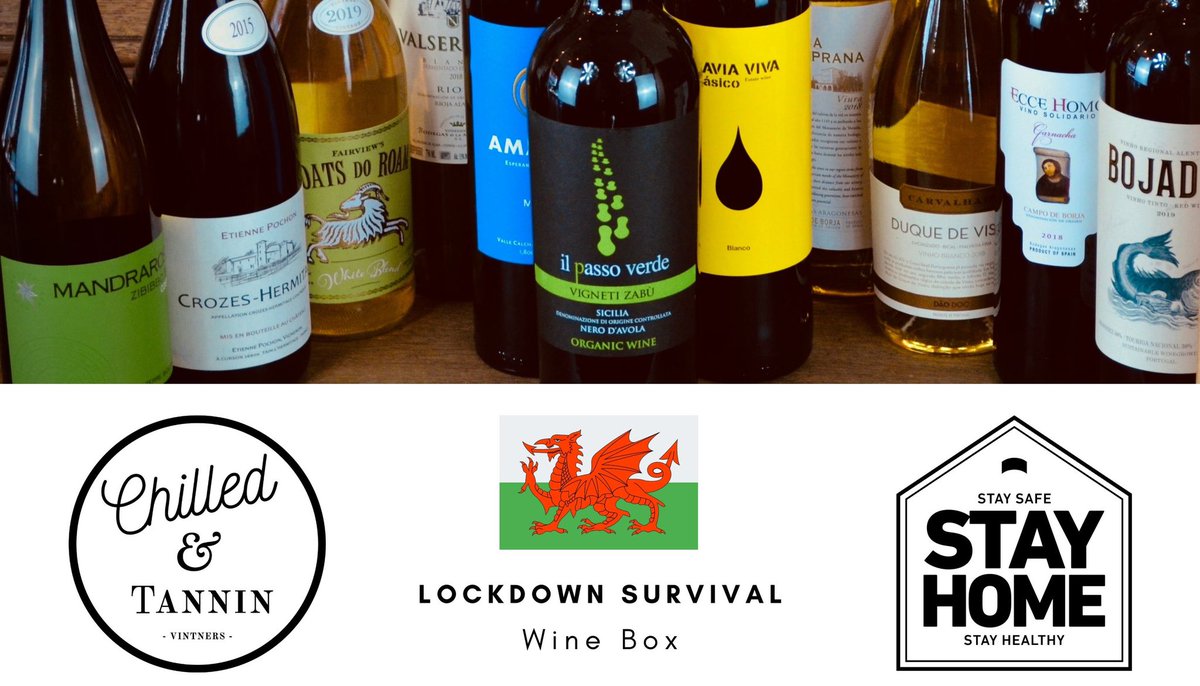 chilledNtannin's tweet image. CHILLED &amp;amp; TANNIN’S £99 LOCKDOWN WINE SURVIVAL BOX is now on sale, packed with 12 premium sustainable and ethical wines. 

#lockdownwales #lockdownwine #waleslockdown #shoplocal #independentwinemerchant #welshwineshop #ialwaysforgettopostontwitter