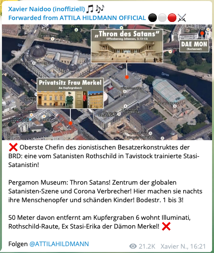 ZuckerZucker3's tweet photo. Die Satanistische-#Weltverschwörung?

Ob Xavier #Naidoo, Attila #Hildmann, Bodo #Schiffmann oder @SHomburg, sie alle versorg(t)en ihre geneigten Follower mit  #Verschwörungsmystik und/oder #Geraune über angeblichen #Satanismus.

https://t.co/oZGbiBcjMK https://t.co/D2I0lMeAVO