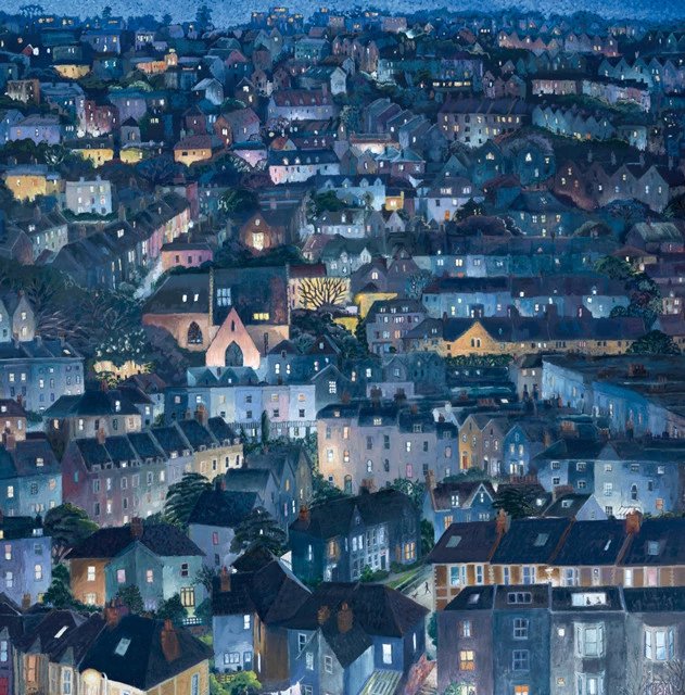 'City Night' by contemporary UK painter Cath Read #womensart