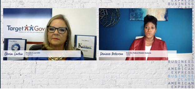 TargetGov's tweet image. Deniece Peterson @Deltek has the scoop on govcon research!
#AmexBusiness  #SummitForSuccess #businessgrowth @AmexBusiness