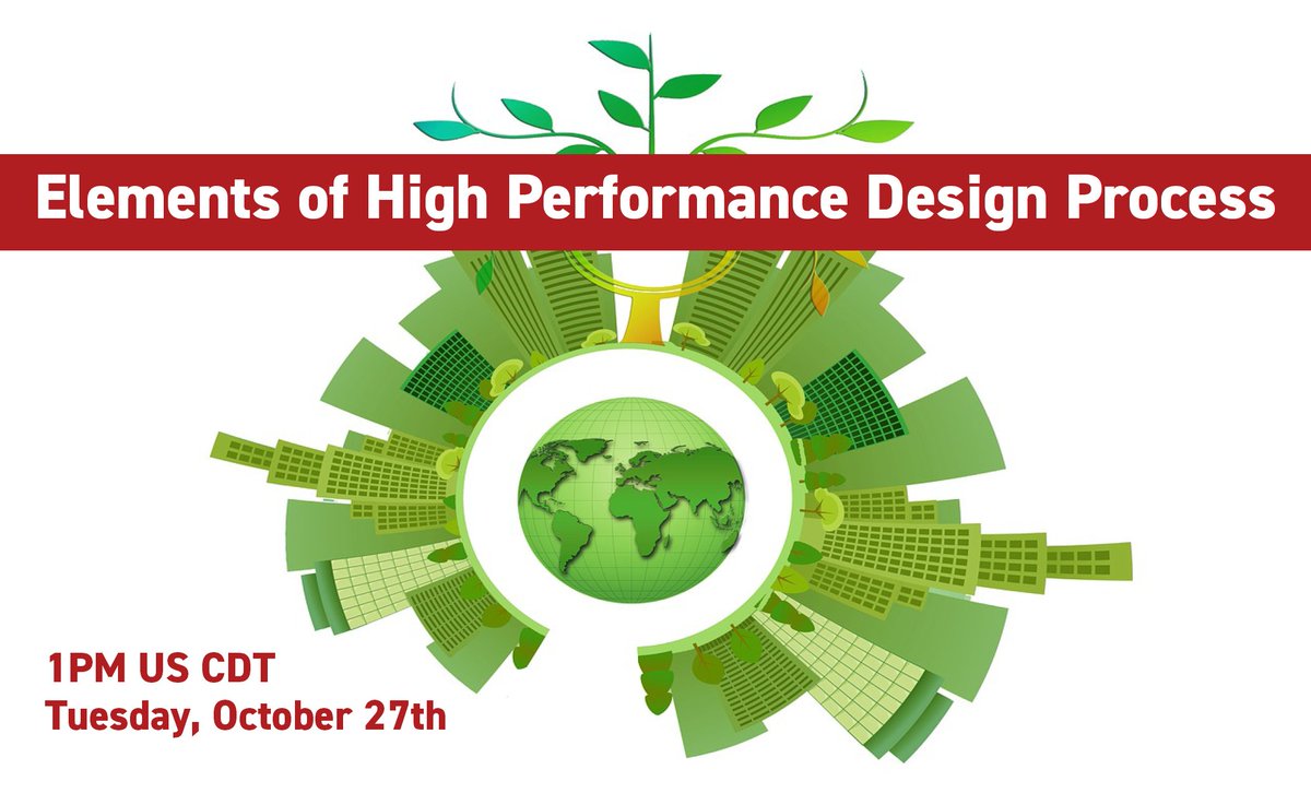 Interested in performance #goalsetting, building performance simulation and AIA COTE top ten measures for an inspiring #sustainable &amp; inclusive #design? Join expert Corey Squire on October 27 at 1pm US CDT. Register for free here: ow.ly/Hqtt50BTT0l