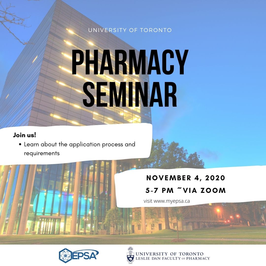 Come learn about UofT’s Pharmacy Program on November 4th 💊🥳!

Register at: forms.gle/H48FKzS9c2t14N…