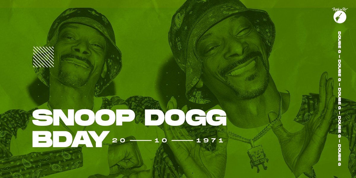 O happy birthday de hoje vai pra essa lenda viva do rap: Snoop Dogg. 