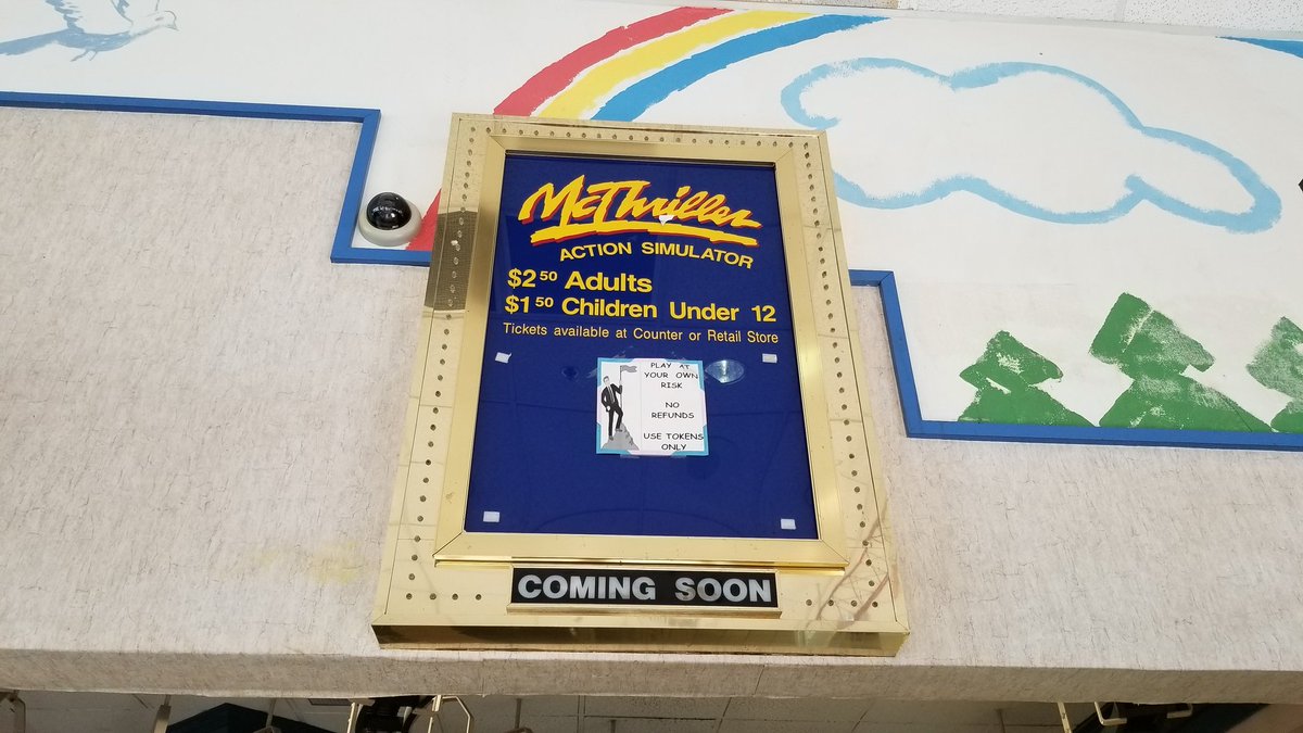 mcthriller motion simulator (1994)various mcdonald's locationsthe mcthriller was a motion simulator constructed by rediffusion simulation, the same firm responsible for early disney atlas motion sim systems (pictured) used in walt disney world attractions like star tours.