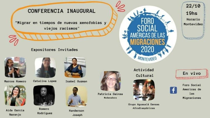 RP_migrantes's tweet photo. 🌎Compartimos el PROGRAMA🔷🔷 del Foro Social Américas de las Migraciones, en el cual participaremos, y les invitamos a la conferencia inaugural, el 22 de octubre. 📲Programa definitivo del #Fsam2020
https://t.co/bDqE0ClLn6 https://t.co/5C2Dv34DkK