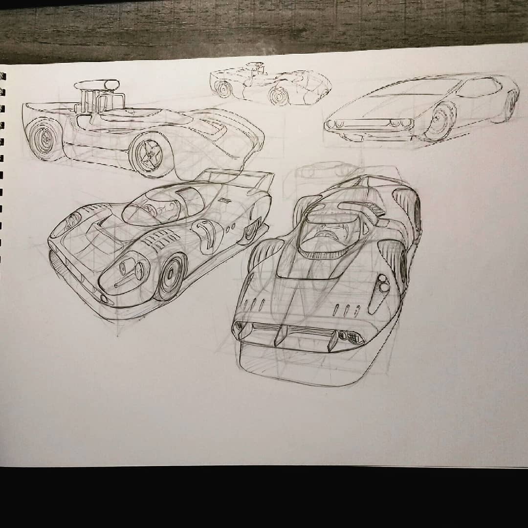 Some refined sketches of sum speedy bois #speedracer #racecars #LeMans24 #retroaesthetic #ballpoint #BallPointPen https://t.co/O0UXeoUZoQ
