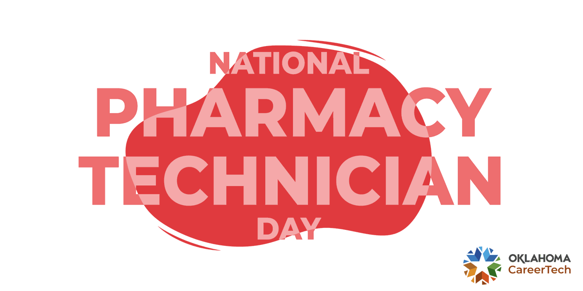 okcareertech's tweet photo. Today is national pharmacy technician day! Thank you to these healthcare professionals that ensure their patients' care. #OKCareerTech takes pride in training these heroes. https://t.co/UHQllTM1f1