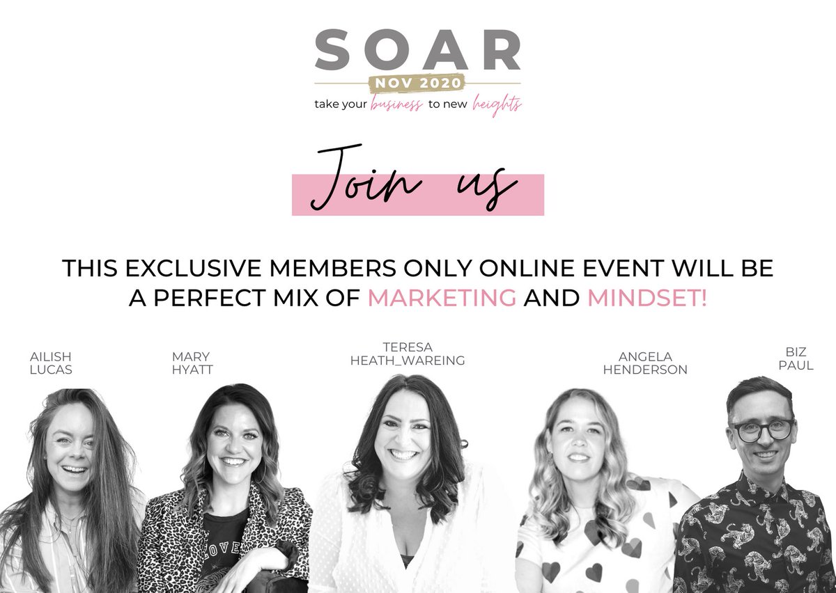 Want to see who is joining me at my event in Nov!
<a href="/BizPaul/">BizPaul (Paul Ince)</a> 
<a href="/Marygracehyatt/">Mary Hyatt</a> 
<a href="/TheGlowGetter/">Ailish Lucas</a> 
Angela Henderson
Click here to join the Academy and get your free place for the event! teresaheathwareing.com/academy