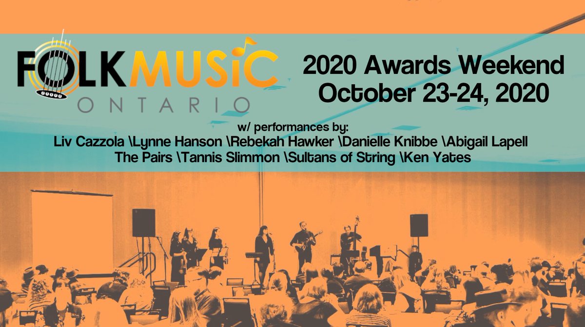 folkmusicon's tweet photo. 2020 Folk Music Ontario Awards Ceremony, Hosted by Preetam Sengupta, is happening Friday, October 23, 2020 – 7:00pm EST – via Zoom!
RSVP required - office@folkmusicontario.ca
See you there! #fmo2020 #folk #fmoawards
https://t.co/gW1BwmTlWb https://t.co/TgauJND2lt