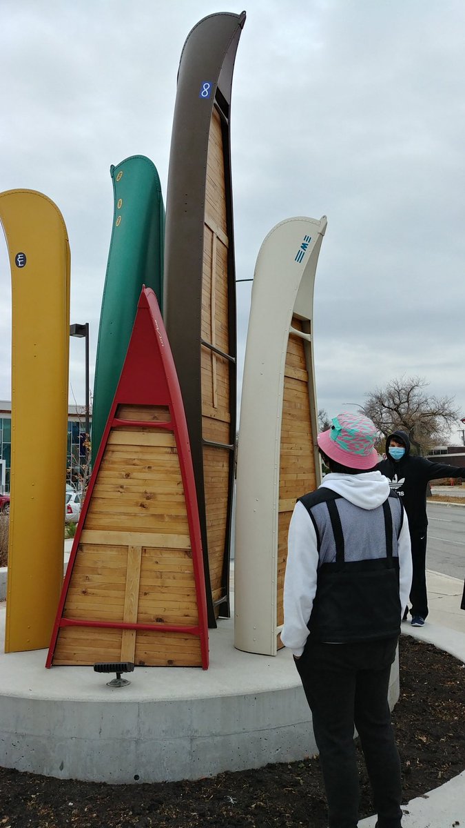 MarkSchmidtke's tweet photo. Examining some of the local public art. It's easy to find such amazing creations in our backyard. #WeeksWithoutWalls
@nmcLRSD https://t.co/J6OYFePPpt