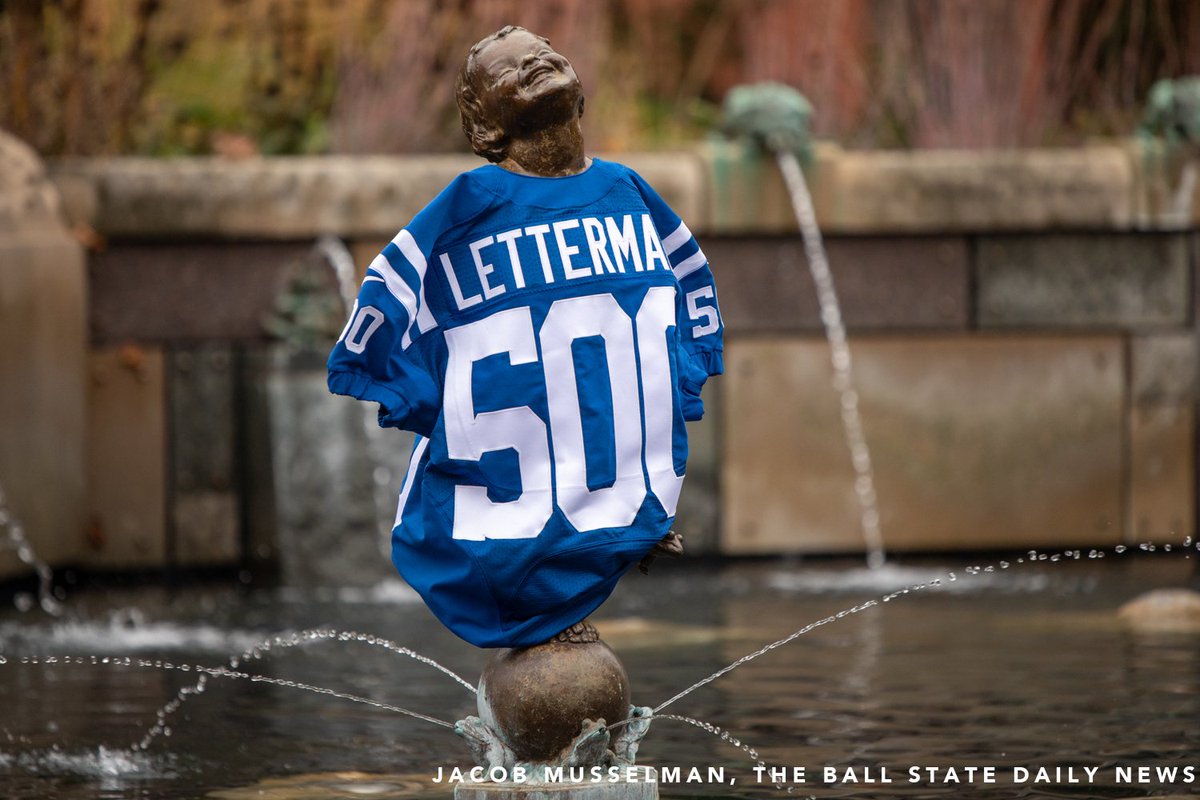 Peyton Manning and David Letterman were seen filming on campus with redshirt senior linebacker Brandon Martin.