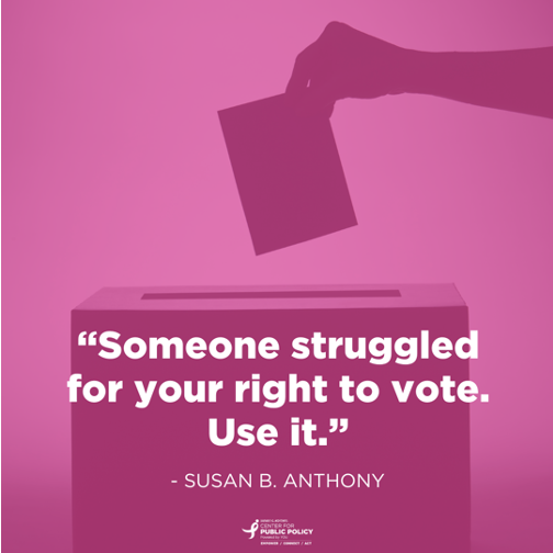 KomenNWohio's tweet photo. Someone else fought for your right to vote. Don't let it go to waste! Get ready for the upcoming #election with @SusanGKomenAdvocacy: https://t.co/eAvMrriIYG https://t.co/qK5lX0Nohj