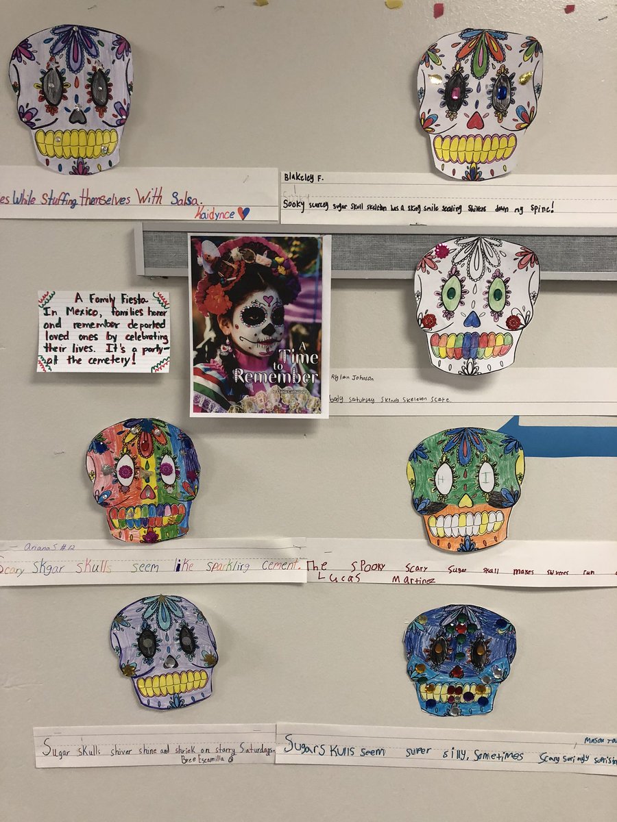 Another great day at Central - from Headbanz in 5th grade science to subtracting using discs in 3rd grade math to Sugar Skull alliteration in 4th grade! #CelebratingCentral #thelearningneverstops