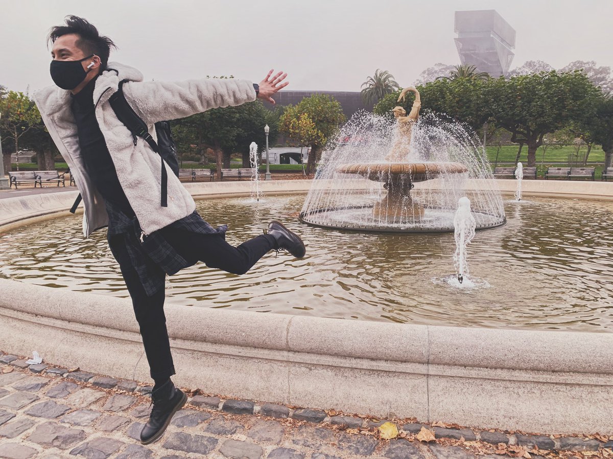 imanhtop's tweet photo. i haven’t visited the city since before quarantine, so yesterday my mans &amp; i took a trip to golden gate park &amp; spent the whole day walking around in the fog. 

it was super nice &amp; made me remember that we can still have fun safely without just being at home 😌🥰 https://t.co/w5BVuYpZBB