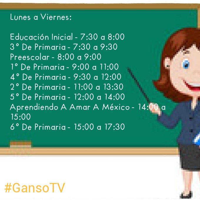 GansoTv's tweet image. 🔴 #AprendeEnCasaII En Vivo por Facebook, de Lunes a Viernes...

🟠 Compartan los vídeos.

🔷 #GansoTV
🔷 #Gracias