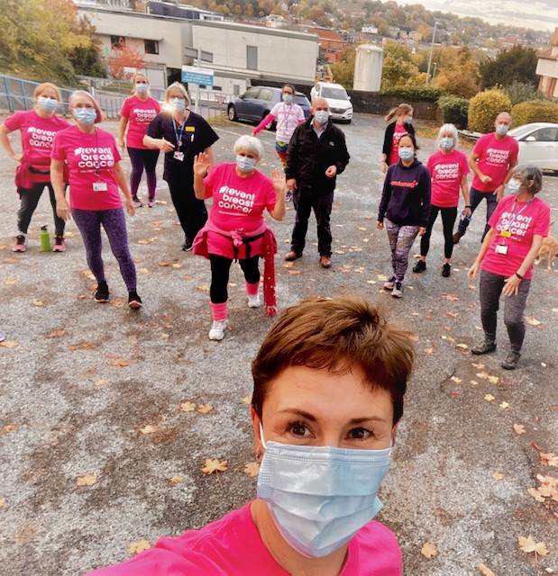 DrFionaTsang's tweet photo. Proud of team #BucksBreastUnit ... half-way through the month and many have already completed the 100 mile challenge! 🏃🚴🚶‍♂️ 

Still time to donate to the team, raising funds for #BreastCancer research.....
https://t.co/lKfPGJog18

#MagTeam100 @endomag @wearepreventBC  
#bcsm https://t.co/C2MmSOskTb