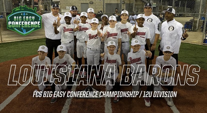 2Dsportsybsb's tweet photo. 🏆 FCS Big Easy Conference Championship 🏆
12u Division:
🥇 - Louisiana Barons
#2DFCS #BigEasy https://t.co/QBQ40L5Skh