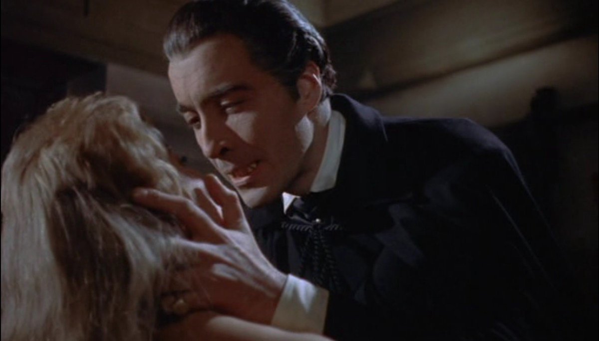 20/31 DRACULA (1958)The battle between Lee, the deadly predator dressed as Gothic hero, brimming with dark eroticism, and Cushing, graceful, principled, reassuring. Full of raw energy. Forever my favourite vampire film.  #31DaysOfHalloween