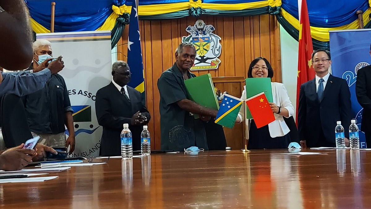 SI and PRC move one step further closer to realising the Pacific Games 2023 dream with the signing of the Implementation Agreement of the 2023 Pacific Games National Stadium Project #solomonislands #NHA #PG2023 #challenge_celebrate_unite