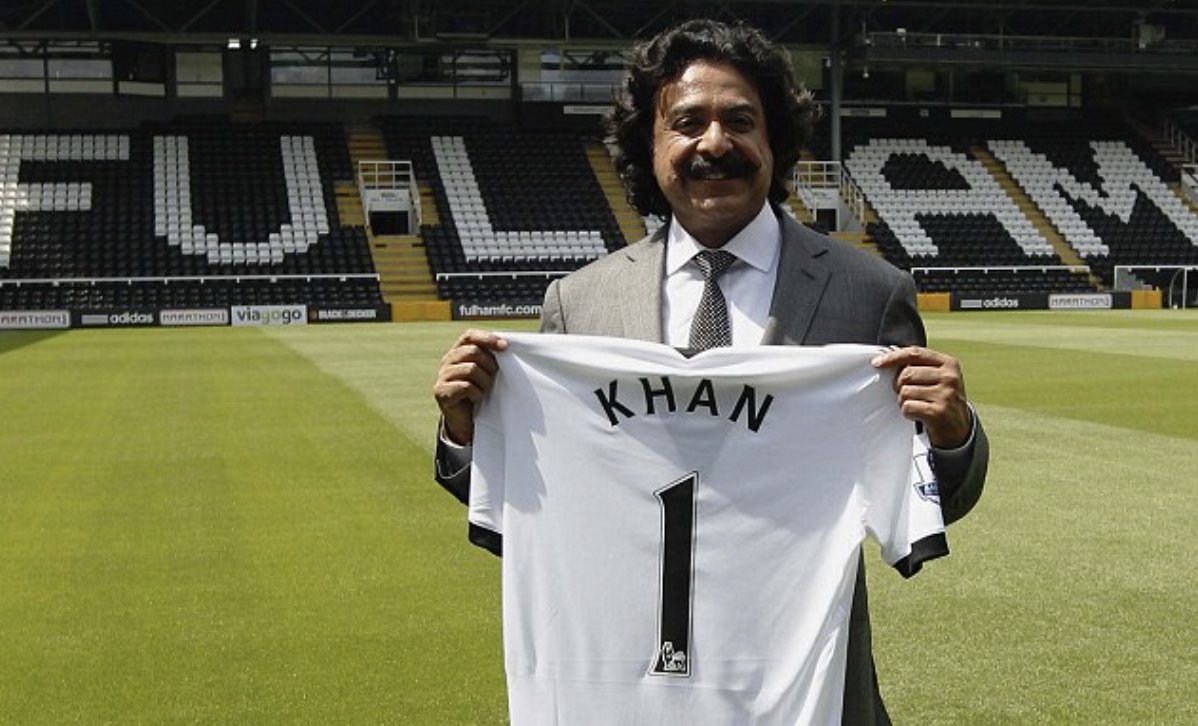 8) After becoming the first member of an ethic minority to own an NFL team, Shahid Khan couldn't stop there.In 2013, Khan purchased Fulham F.C. of the Premier League from Mohamed Al Fayed. The purchase price was "highly confidential", but was estimated to be ~$300 million.
