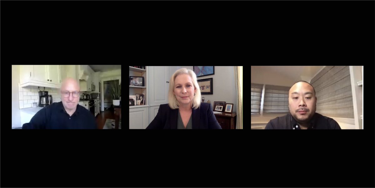 I am so proud to partner with <a href="/davidchang/">david chang</a> and <a href="/tomcolicchio/">Tom Colicchio</a> in bringing attention to the needs of our struggling restaurant industry, and to advocate for passing the RESTAURANTS Act. Thanks for joining our call today—very grateful for your time and advocacy!
