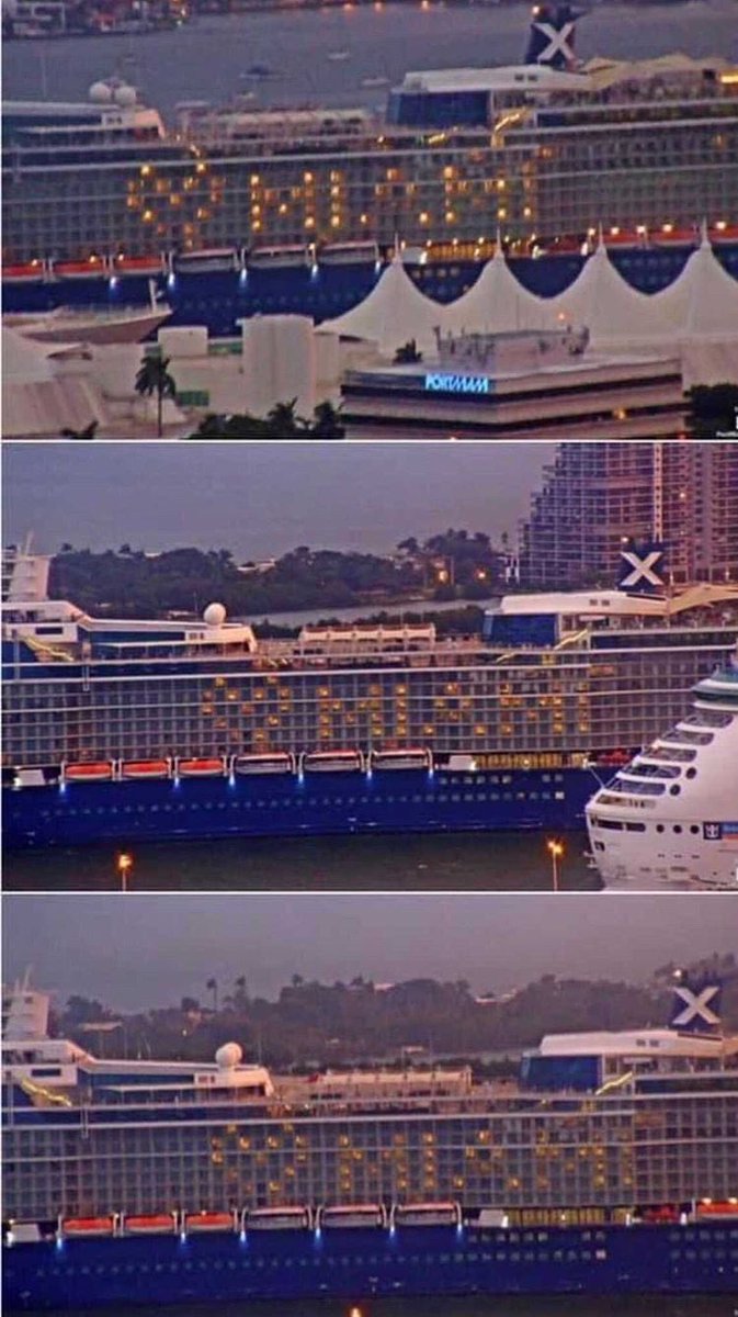 And this is how we entered today in the port of Miami... ❤️❤️❤️❤️ @CelebrityUK <a href="/CelebrityCruise/">Celebrity Cruises</a>