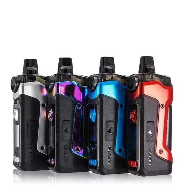 Pops_VaporShop's tweet photo. The GeekVape Aegis Boost Plus is the premier water resistant, dustproof and shockproof 40W vape pod system. Featuring an included 5.5ml capacity e-juice pod compatible with the ultra-satisfying GeekVape Boost Coils and the capacity for a single high-amp 18650 battery. https://t.co/vDmXueOTED