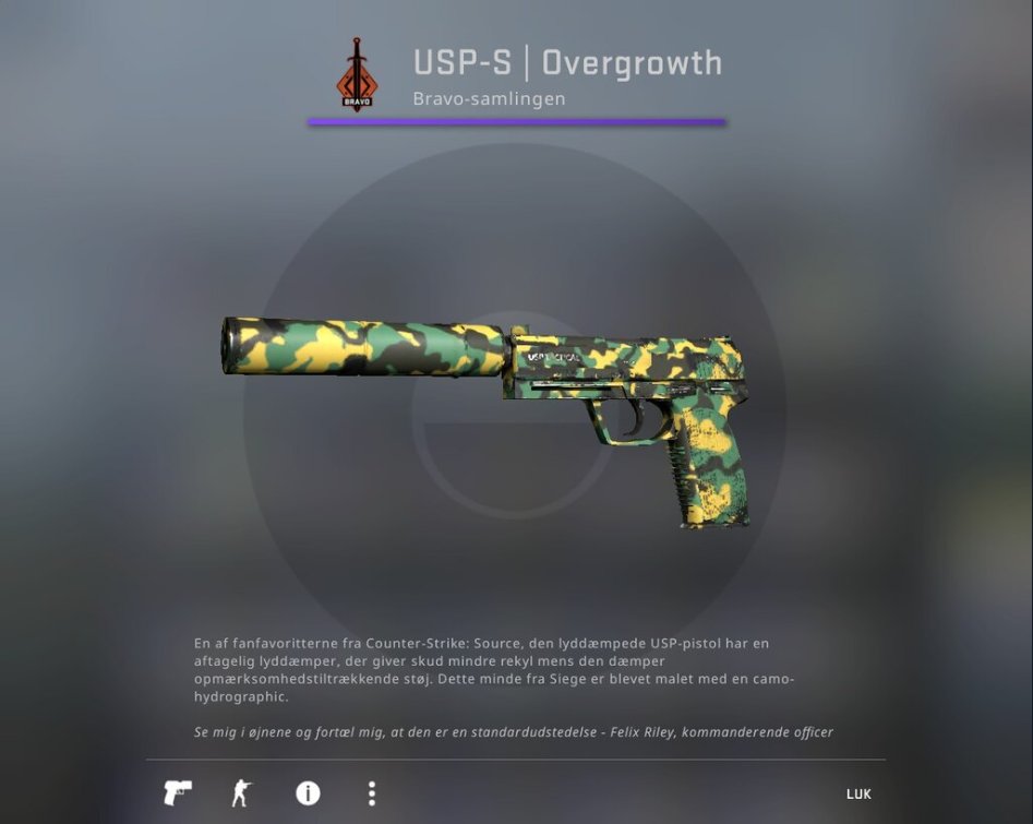 GIVEAWAY:USP-S Overgrowth (Field-Tested)Follow. 