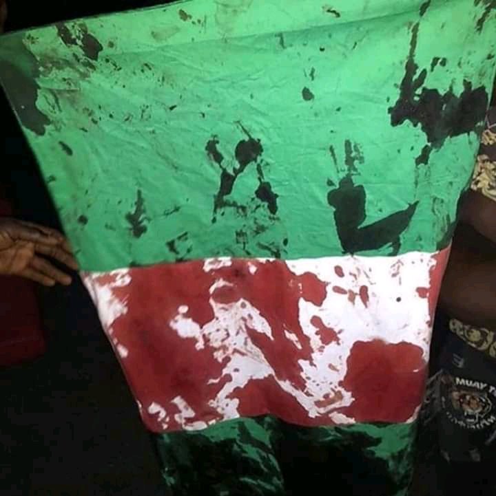 iam_cable's tweet photo. Nigeria is bleeding #GenocideAtLekkiTollGate #EndBadGoveranceInNigeria https://t.co/gCKht0R6iF