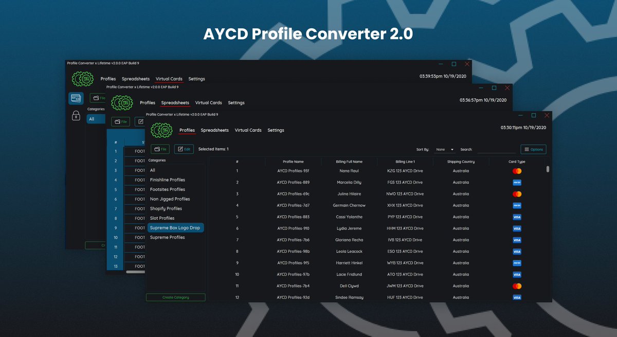 AYCD (@aycdio) on Twitter photo AYCD Profile Converter 2.0 is now live for all Toolbox subscribers! 🎉
This update brings forth a redesigned view & brand new features detailed in the replied tweets below!
Want a FREE AYCD Toolbox / AutoSolve Lifetime? 😳
Follow <a href="/aycdproxies/">AYCD Proxy Network</a> & <a href="/aycdpro_/">AYCD Pro EU</a> & RT 🔂 this tweet! AYCD Profile Converter 2.0 is now live for all Toolbox subscribers! 🎉
This update brings forth a redesigned view & brand new features detailed in the replied tweets below!
Want a FREE AYCD Toolbox / AutoSolve Lifetime? 😳
Follow <a href="/aycdproxies/">AYCD Proxy Network</a> & <a href="/aycdpro_/">AYCD Pro EU</a> & RT 🔂 this tweet!