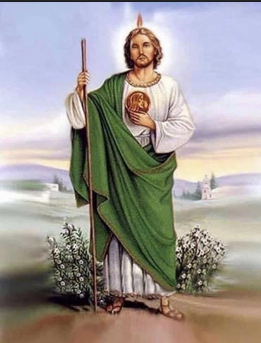 💚Empezó el novenario a San Judas Tadeo, san judas Tadeo todo poderoso, camina por mi casa y llévate todas mis preocupaciones y cualquier enfermedad, por favor vigila y sana a mi familia y a mis amigos bendice y aleja a la maldad en nombre de JESÚS, AMEN! Amén