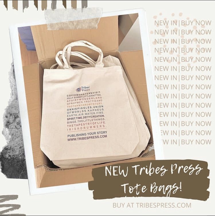 CovidMonster's tweet photo. @RTE2fm @PressTribes is a small, eco-conscious publishing house in Galway 💚 
We have a range of books in many languages, including a picture book to help kids to understand the pandemic!📚 
We have recently released giftsets and totebags on our website too, all sustainable and Irish☘️!! https://t.co/M4gzs3rOvs