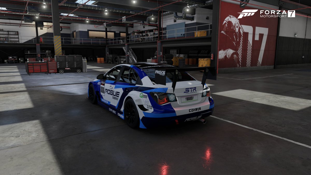 @STR_Friks  has pulled out another class job with this paint ready for the start of the <a href="/TeamHardRacing/">Team HARD. Racing™</a> touring car championship on forza 7 
Top job 💪💪😍😍