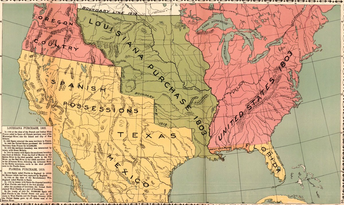BeschlossDC's tweet photo. Louisiana Purchase was ratified by US Senate today 1803, doubling size of United States: https://t.co/6NIQgF7VNx