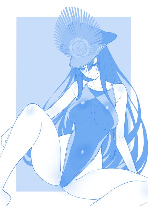 競泳水着ノッブrkgk ♯2 本日の進捗。  #FGO #今日のらくがき 