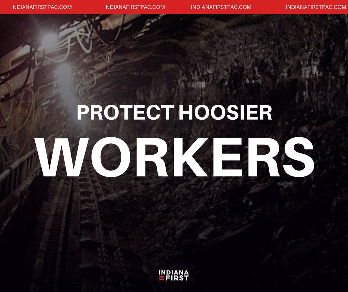 2,931 Hoosiers work in the #CoaIndustry. We must protect Hoosier workers and their families. #CoalCountry #BlackMinesMatter
