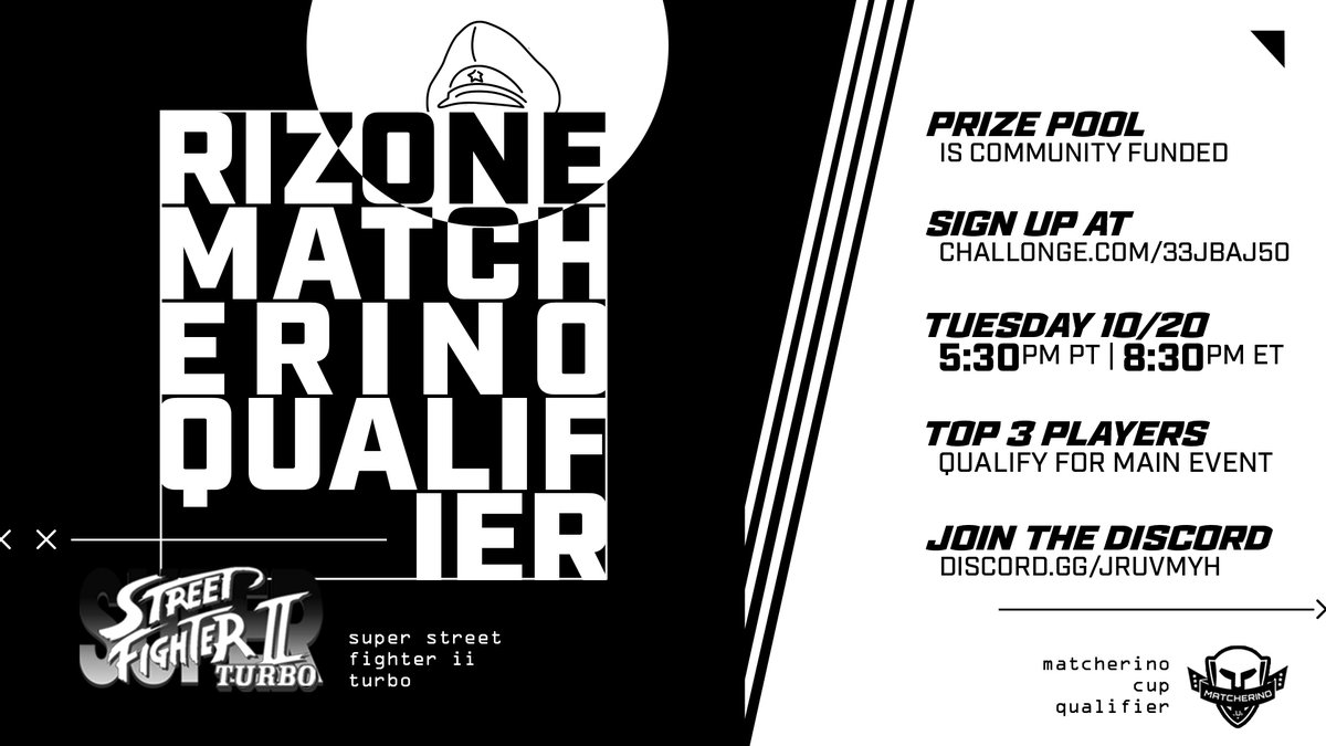 nycfurby's tweet photo. Rizone @matcherino_ Cup qualifier is TONIGHT! 5:30 PST
Sign up here: https://t.co/ElBhfMj7BS
Check in: https://t.co/ZfYYsCzH8l
Stream: https://t.co/A6BNT4UUeC
@matcherino_ https://t.co/6DL3GVcLUK - SHILL1 for free $0.50 !
#SUPERTURBO #MATCHERINOCUP
Open to USA/Mexico/Canada https://t.co/AR7ZA2Qq7T