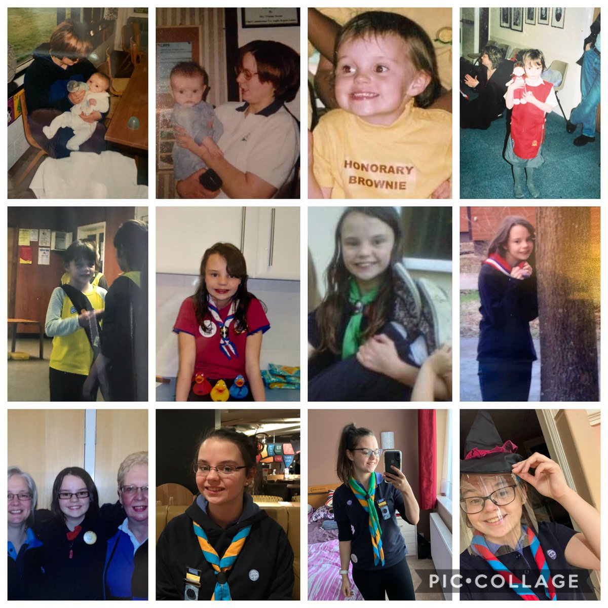  To complete this thread, I will now jump on the back of a popular trend:How it started  vs. How it’s going My  @Girlguiding version (I couldn’t pick just 2 pictures )