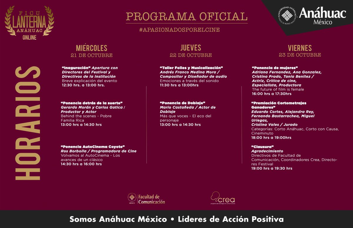 AnahuacCOM's tweet photo. El tradicional #FICU Lanterna se inaugura mañana. Pre-regístrate en:

  https://t.co/TsheoXo9lX https://t.co/JsG58bknRp
