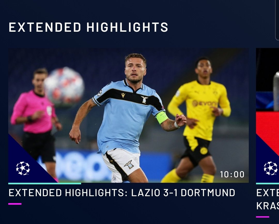 Footytix 海外サッカーチケット攻略ブログ Uefa Tv更新情報 放送のなかったcl ラツィオ ドルトムント なども含め 約10分間の長編ハイライト Extended Highlights がアプリ上に続々とアップされています 長編ハイライト欲しかったのでこれは
