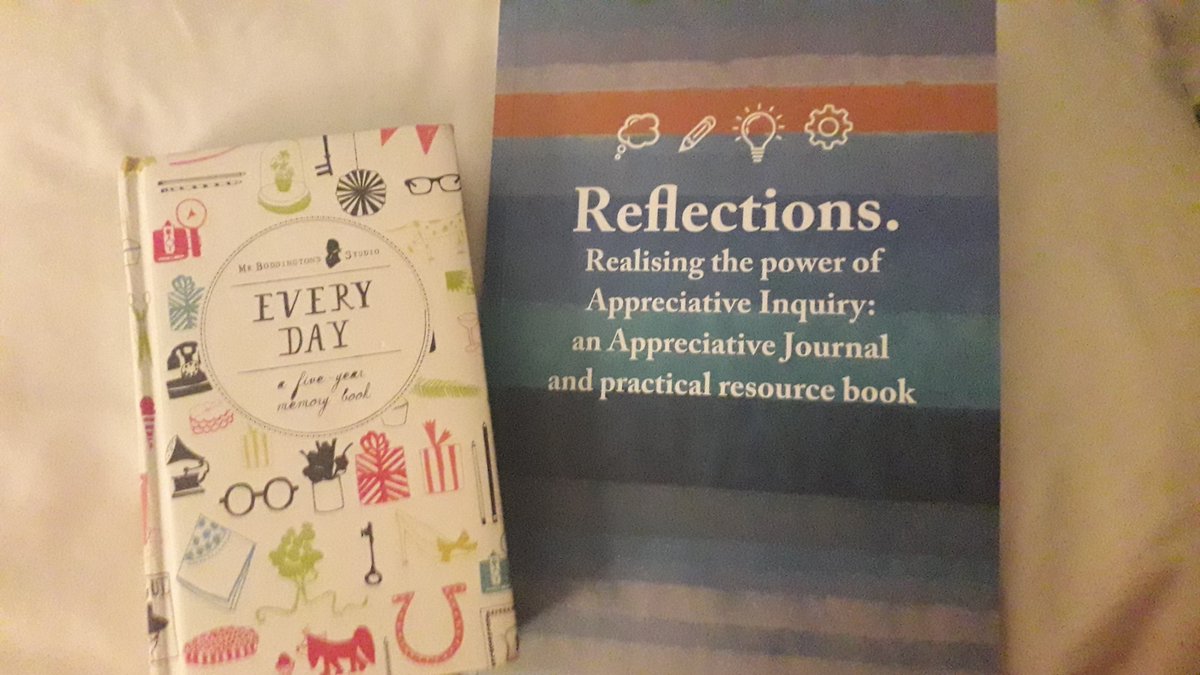 I've been keeping a line-a-day diary for the last 8.5 years (😱) but for the next month will also be noting my '3 Good Things' alongside this week's #AppreciativeInquiry course to see what happens... Good practice also for being in the present 🧘‍♀️ @AppreciatingP