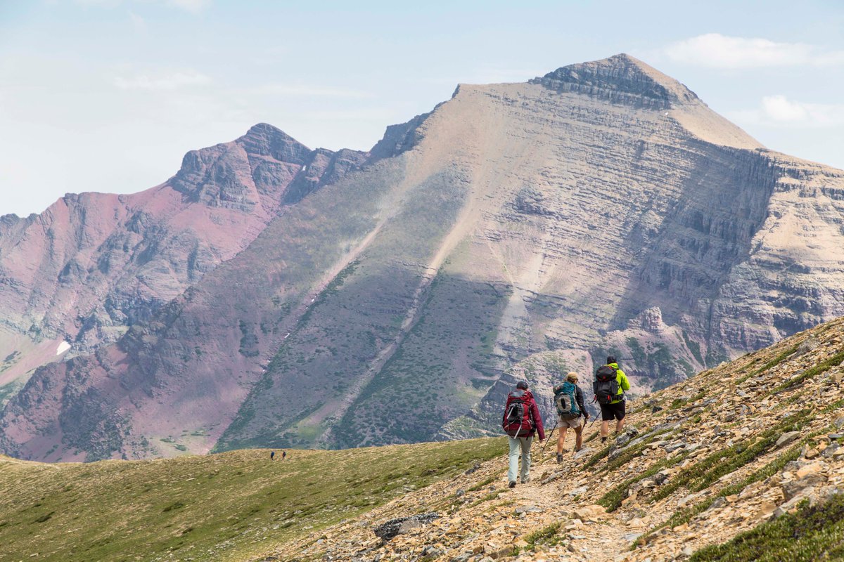 While hiking, be sure to remember Leave No Trace Principle #2: Travel on Durable Surfaces! Glacier National Park has hundreds of miles of trails to explore that will take you everywhere you need to go. (1/4)