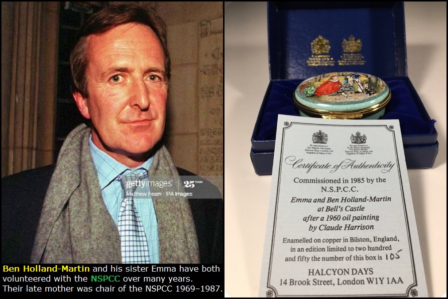 ➏➑ Ben Holland-MartinBHM & sister are closely involved in NSPCC. Their mother & paternal grandfather were, tooBHM is in Ghislaine's Black Book, as are his pals Lady Ronaldshay, Kate Reardon and Countess of SnowdonIntriguing connections to Charles Hornby & Stanhope Capital